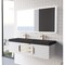 Castello Usa Thames 60-inch White Vanity Set with Black Top and Gold Handles CB-MC-60W-GLD-20146-BL - alternate 5